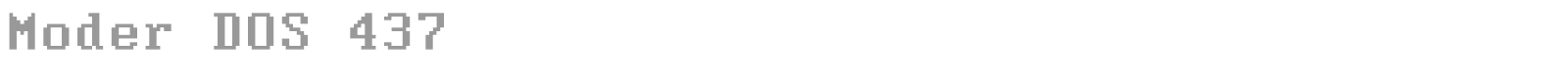 Moder Dos 437 font preview